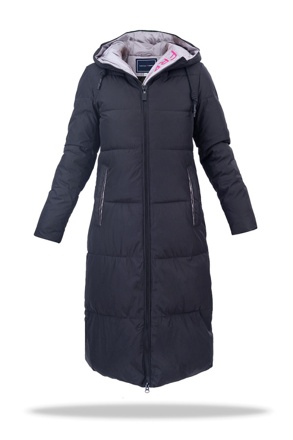 Пальто жіноче Freever GF 2040 чорне, Фото №3 - freever.ua