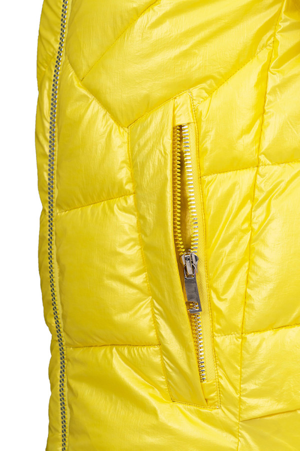 Зимняя куртка женская Freever SF 20501 желтая, Фото №5 - freever.ua
