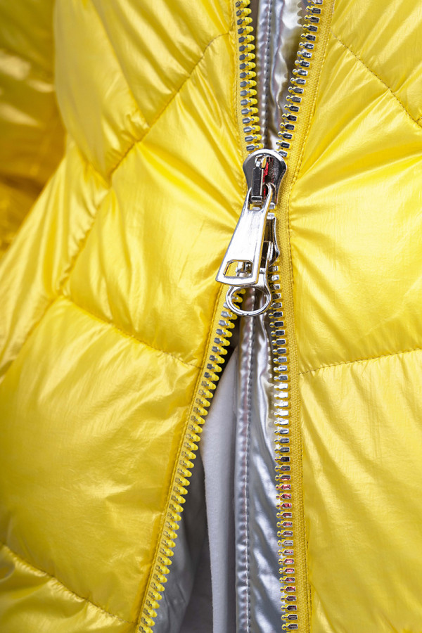 Зимняя куртка женская Freever SF 20501 желтая, Фото №8 - freever.ua