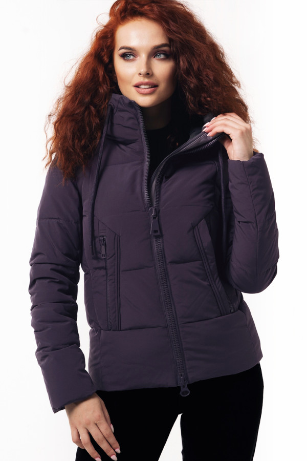 Зимняя куртка женская Freever SF 20502 баклажан - freever.ua