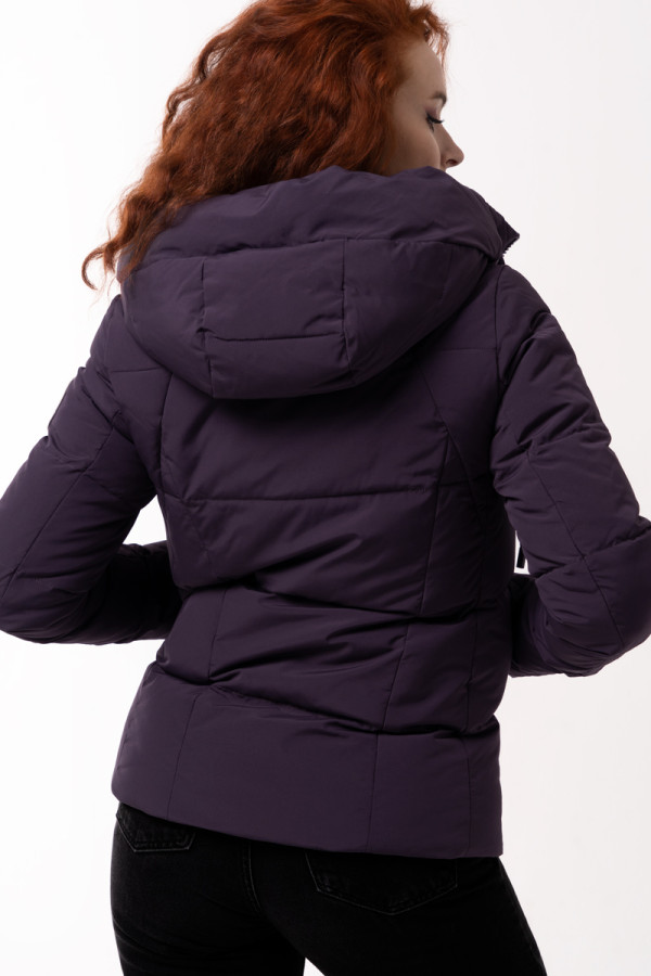 Зимова куртка жіноча Freever SF 20502 баклажан, Фото №6 - freever.ua