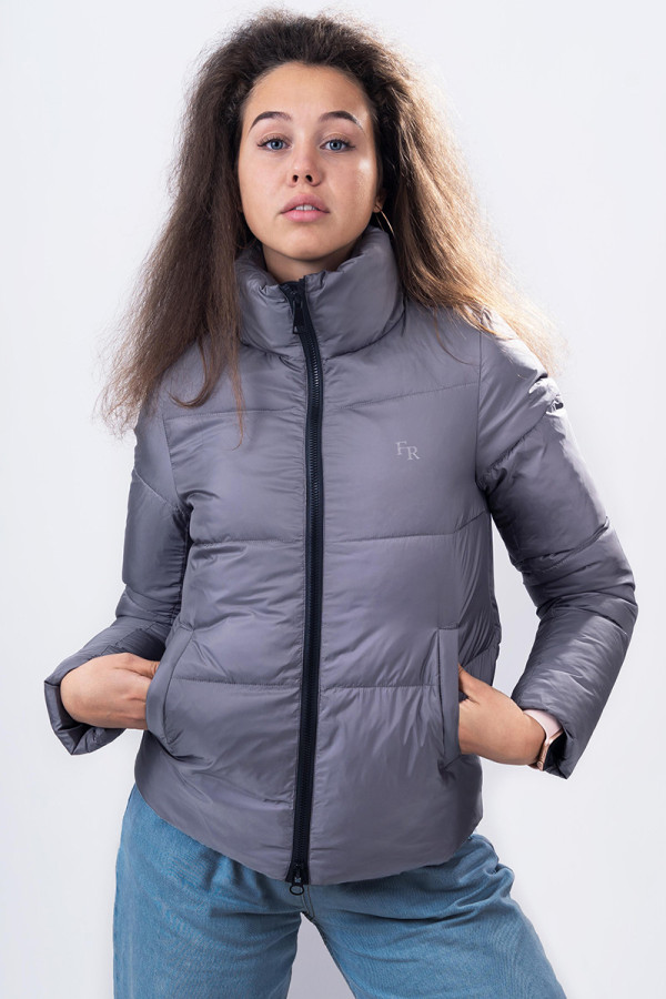 Зимова куртка жіноча Freever SF 20505 сіра, Фото №5 - freever.ua
