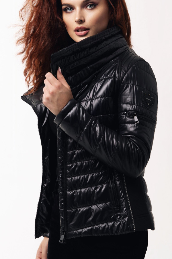 Демисезонная куртка женская Freever SF 20506 черная, Фото №4 - freever.ua