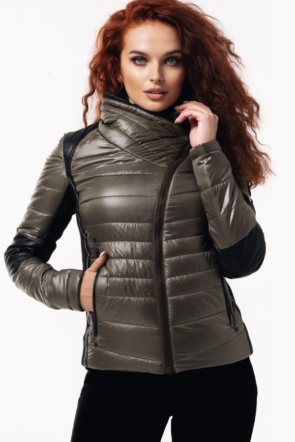 Демисезонная куртка женская Freever SF 20506 хаки - freever.ua