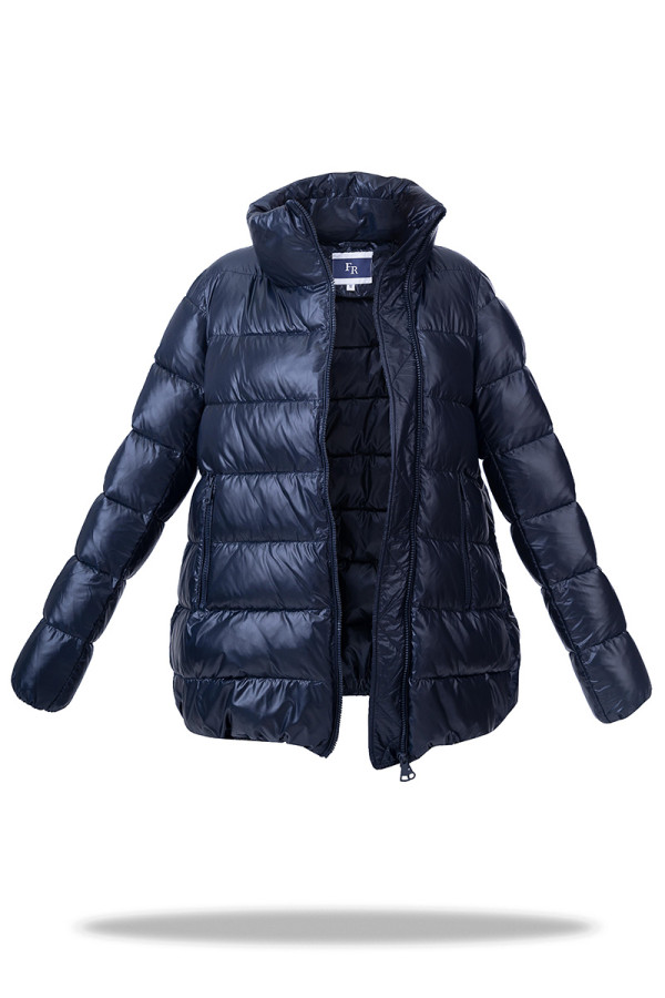 Зимняя куртка женская Freever SF 20509 темно-синяя, Фото №2 - freever.ua