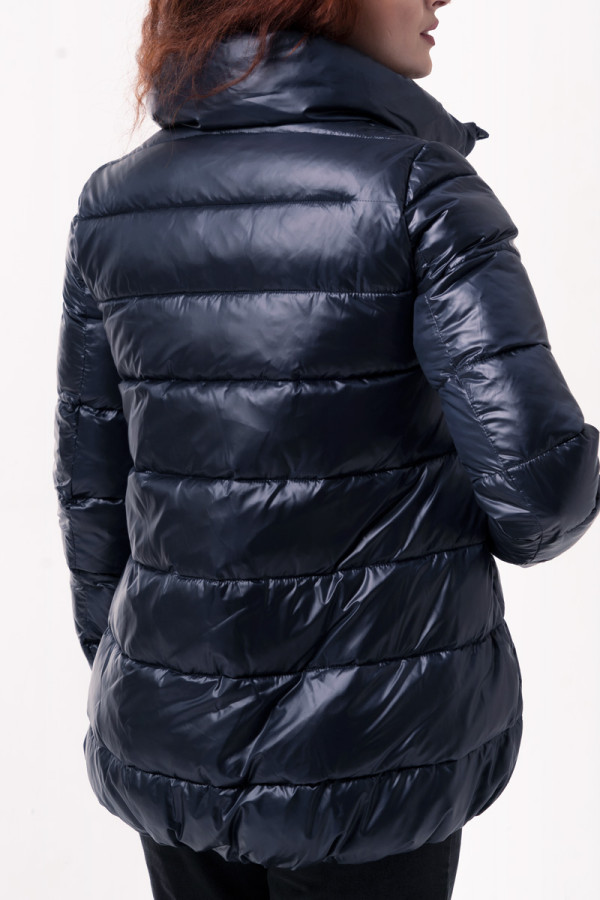 Зимняя куртка женская Freever SF 20509 темно-синяя, Фото №5 - freever.ua
