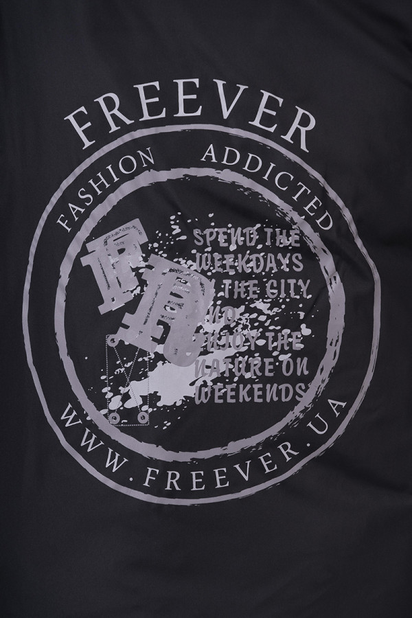 Пальто + шарф жіноче Freever SF 20511 чорне, Фото №5 - freever.ua
