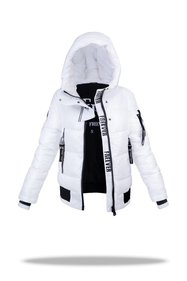 Зимняя куртка женская Freever SF 20512 белая - freever.ua
