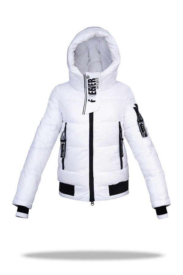 Зимняя куртка женская Freever SF 20512 белая, Фото №2 - freever.ua
