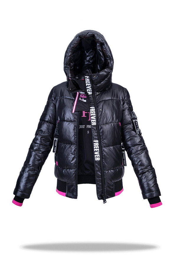 Зимова куртка жіноча Freever SF 20512 чорна - freever.ua