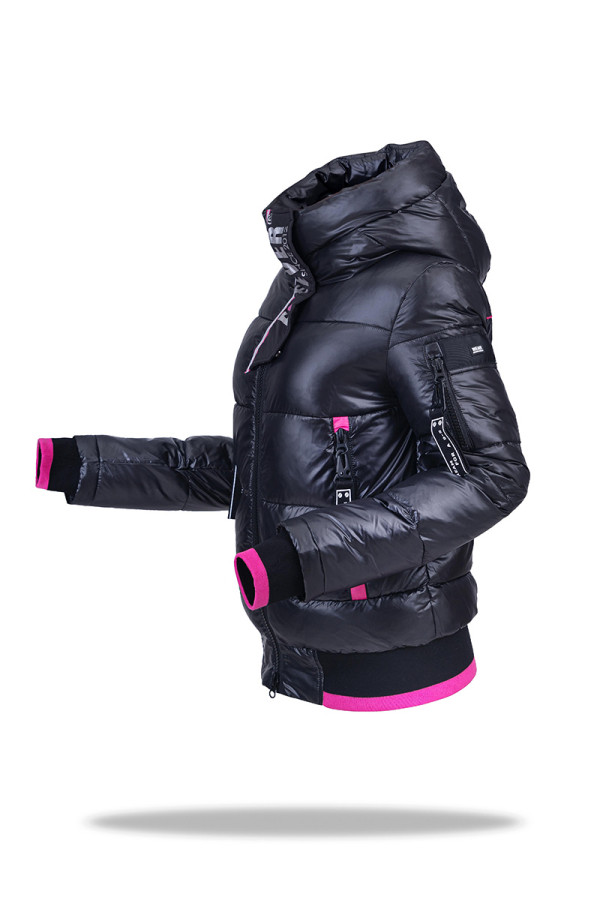 Зимняя куртка женская Freever SF 20512 черная, Фото №3 - freever.ua