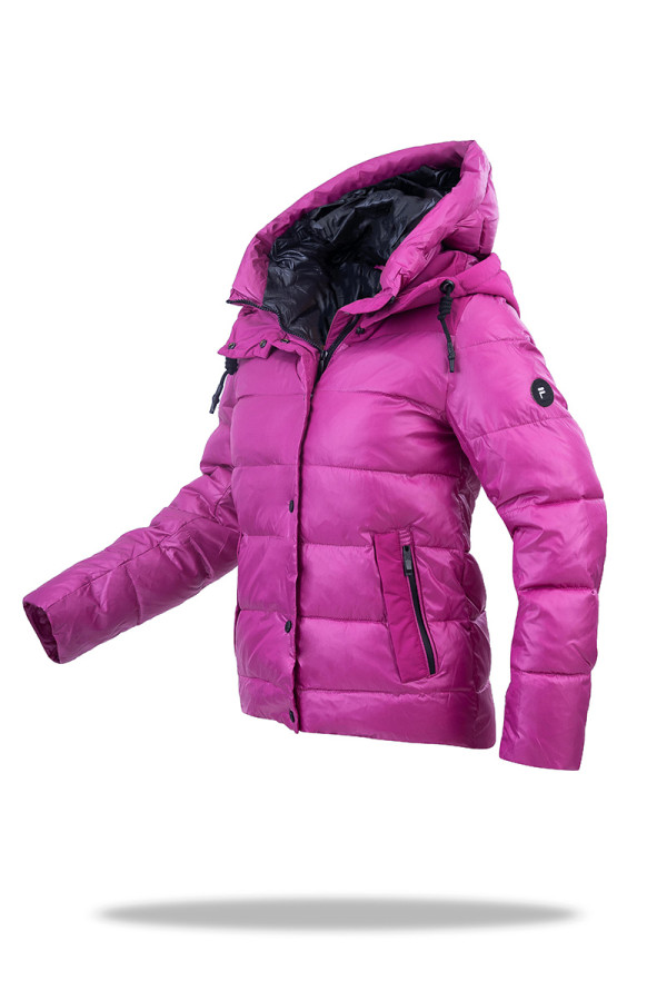 Зимняя куртка женская Freever SF 2067 малиновая, Фото №5 - freever.ua