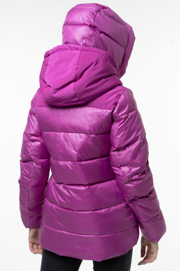 Зимняя куртка женская Freever SF 2067 малиновая, Фото №5 - freever.ua