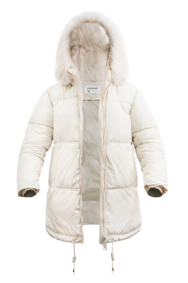 Куртка жіноча Freever UF 20806 молочна - freever.ua