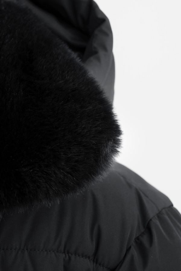 Пальто женское Freever UF 20807 черное, Фото №5 - freever.ua