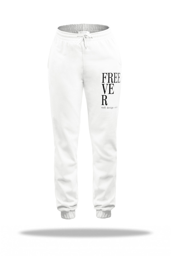 Спортивные брюки женские Freever UF 20812 белые - freever.ua