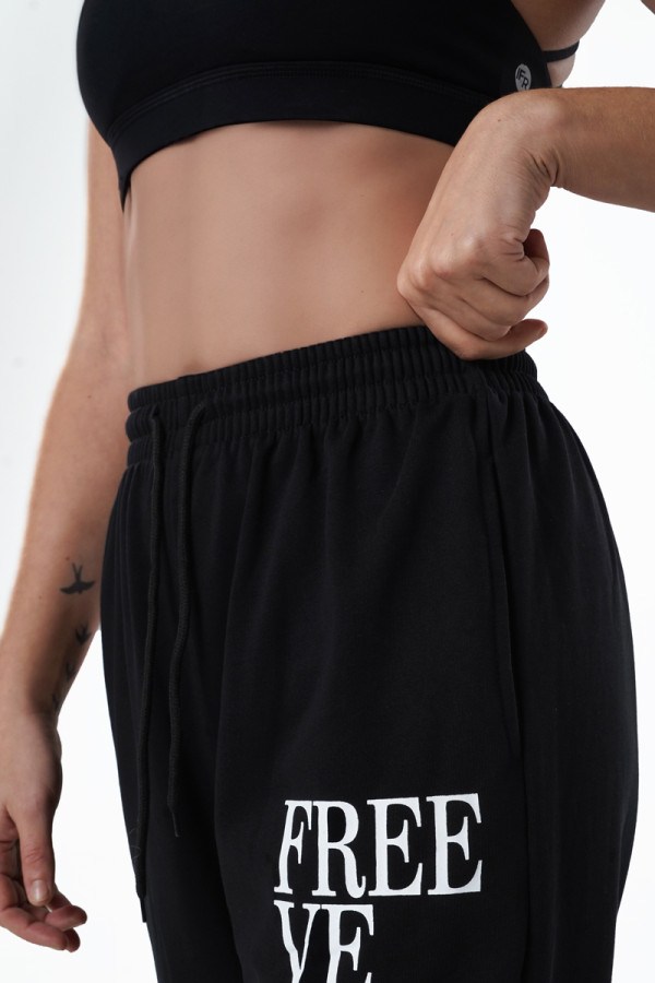 Спортивні штани жіночі Freever UF 20812 чорні, Фото №3 - freever.ua