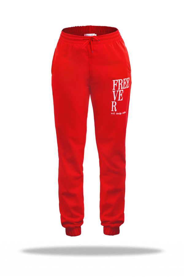 Спортивні штани жіночі Freever UF 20812 червоні, Фото №2 - freever.ua