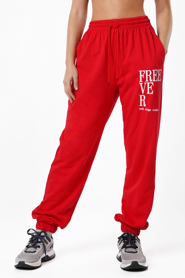 Спортивные брюки женские Freever UF 20812 красные
