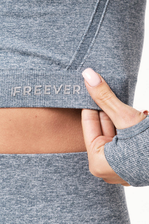 Костюм для фітнесу жіночий Freever UF 21002 синій, Фото №3- freever.ua