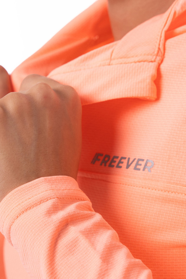 Рашгард для фітнесу жіночий Freever UF 21012 рожевий неон, Фото №3 - freever.ua