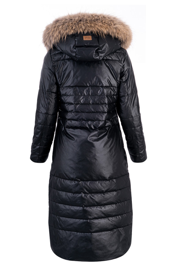 Пальто жіноче Freever WF 2103 чорне, Фото №4 - freever.ua