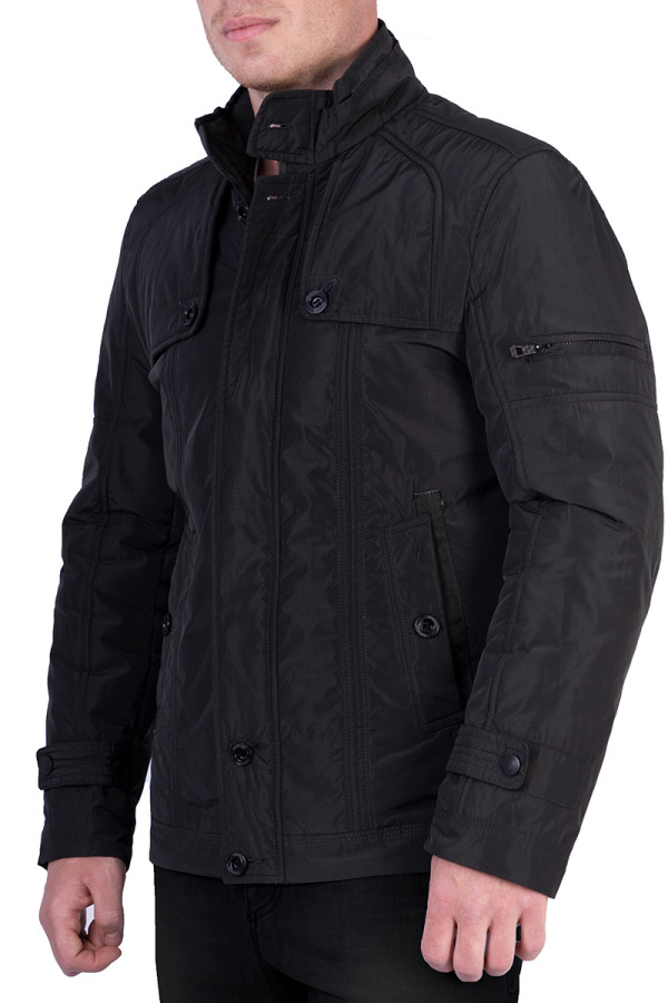 Куртка чоловіча демісезонна J210 чорна, Фото №2 - freever.ua