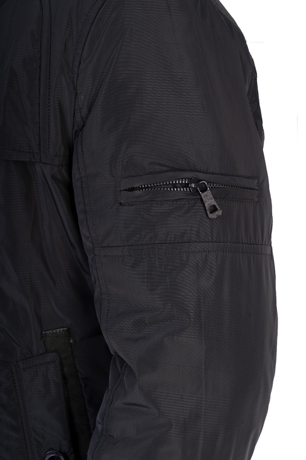 Куртка чоловіча демісезонна J210 чорна, Фото №5 - freever.ua
