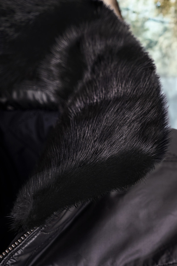 Куртка на верблюжьей шерсти мужская Freever WF 2117 черная, Фото №7- freever.ua