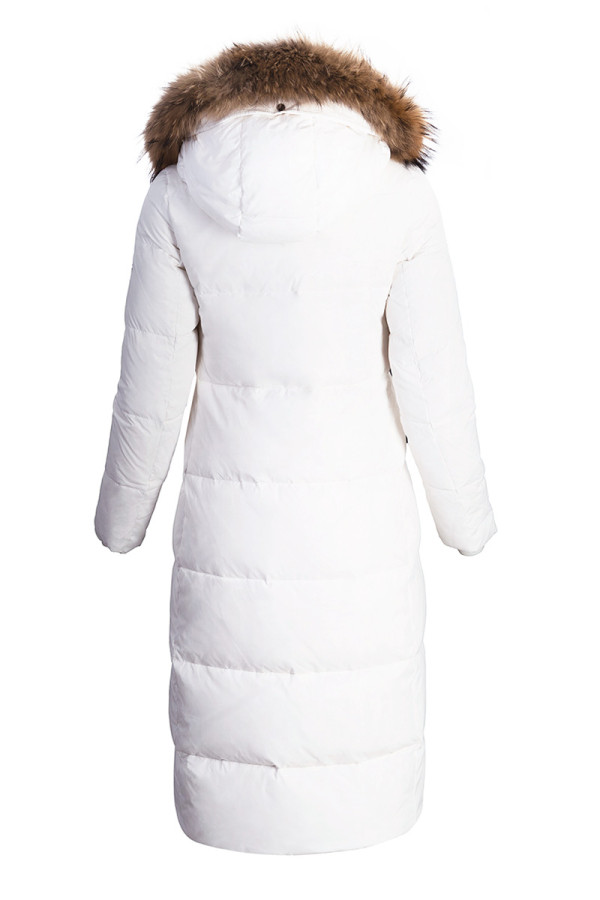 Пальто пуховое женское Freever WF 21181 белое, Фото №5 - freever.ua