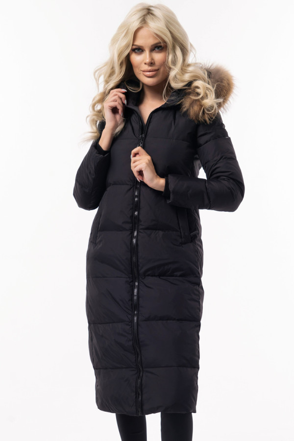 Пальто пуховое женское Freever WF 21181 черное