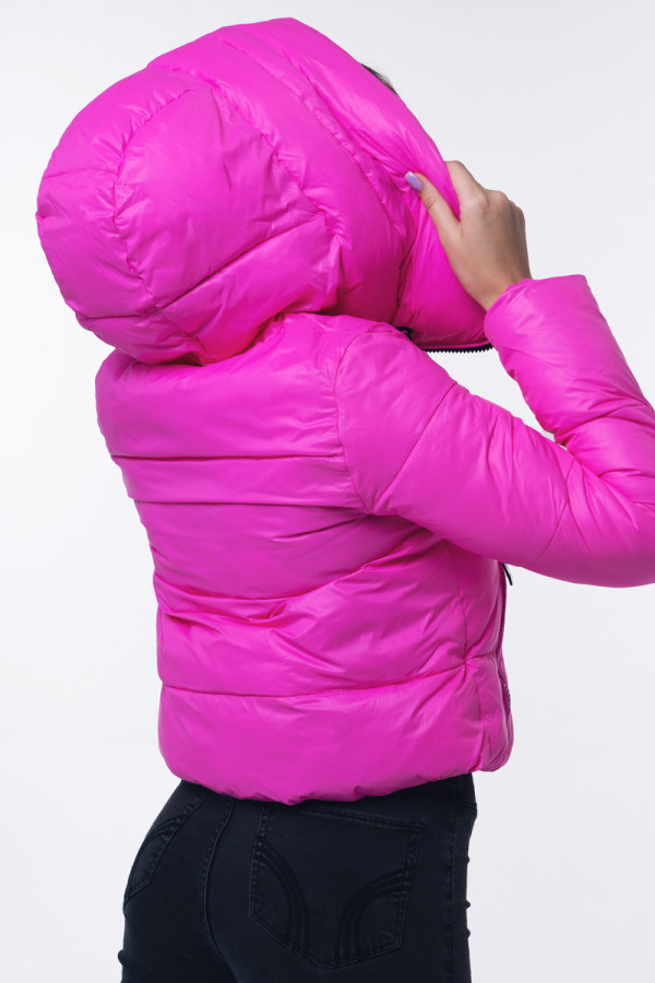 Куртка жіноча Freever WF 2128 малинова, Фото №6 - freever.ua