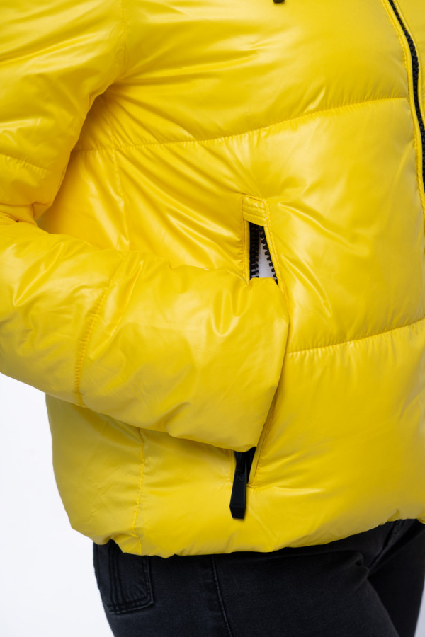 Куртка жіноча Freever WF 2128 жовта, Фото №7 - freever.ua
