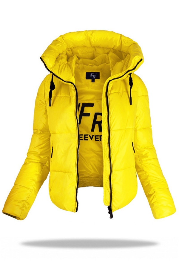 Куртка жіноча Freever WF 2128 жовта - freever.ua