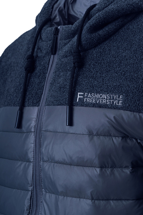 Флисовая куртка мужская Freever WF 2135 синяя, Фото №5 - freever.ua