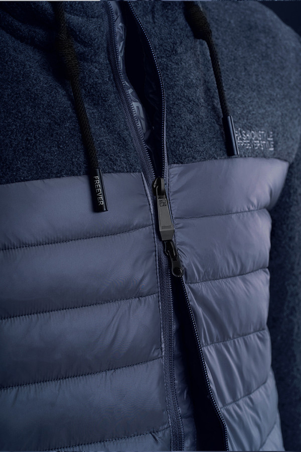Флисовая куртка мужская Freever  WF 2135 синяя, Фото №7 - freever.ua