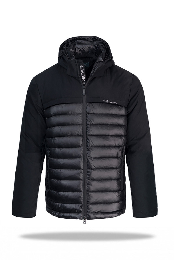 Демисезонная куртка мужская Freever WF 2138 черная, Фото №3 - freever.ua