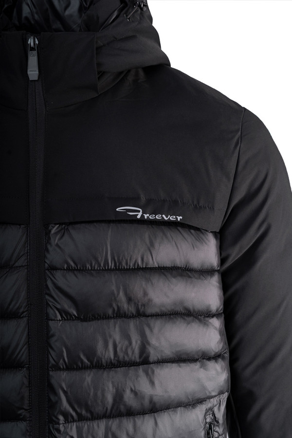 Демісезонна куртка чоловіча Freever WF 2138 чорна, Фото №8 - freever.ua