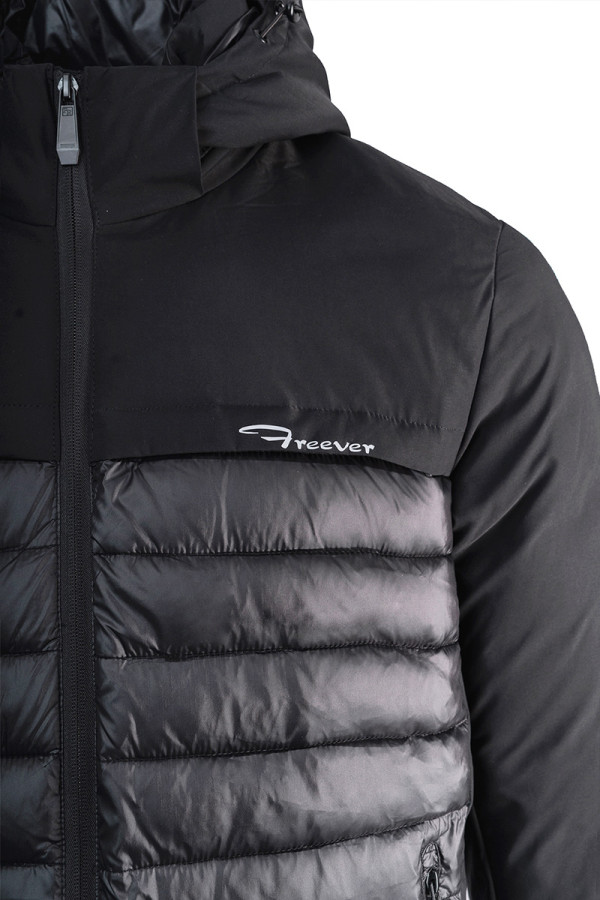 Демисезонная куртка мужская Freever WF 2138 серая, Фото №5 - freever.ua