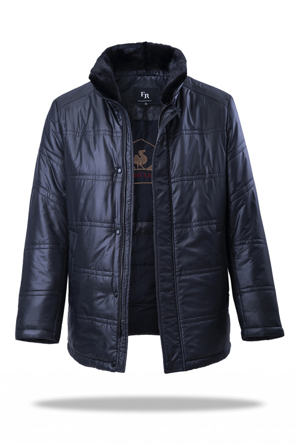 Куртка на верблюжої вовни чоловіча Freever WF 2148 чорна, Фото №2- freever.ua