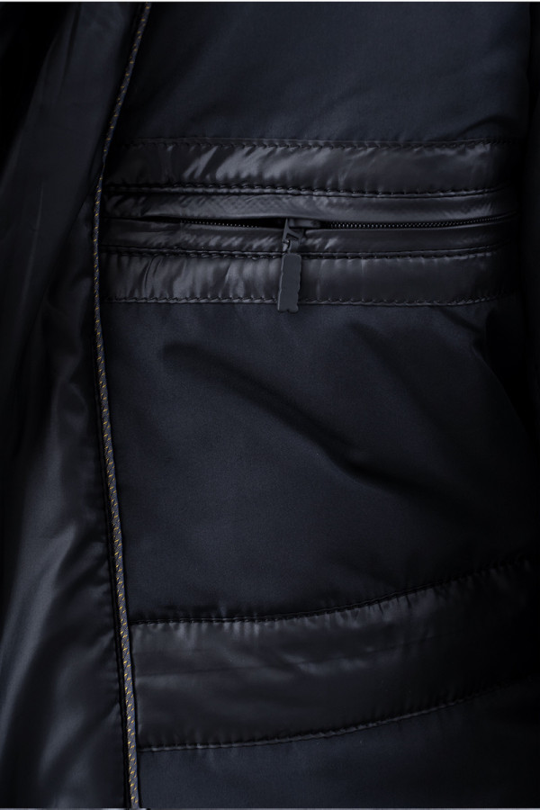 Куртка на верблюжьей шерсти мужская Freever WF 2148 черная, Фото №9 - freever.ua