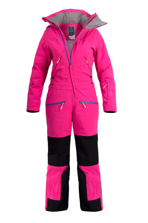 Комбинезон для сноуборда женский Freever WF 21608 розовый, Фото №15 - freever.ua