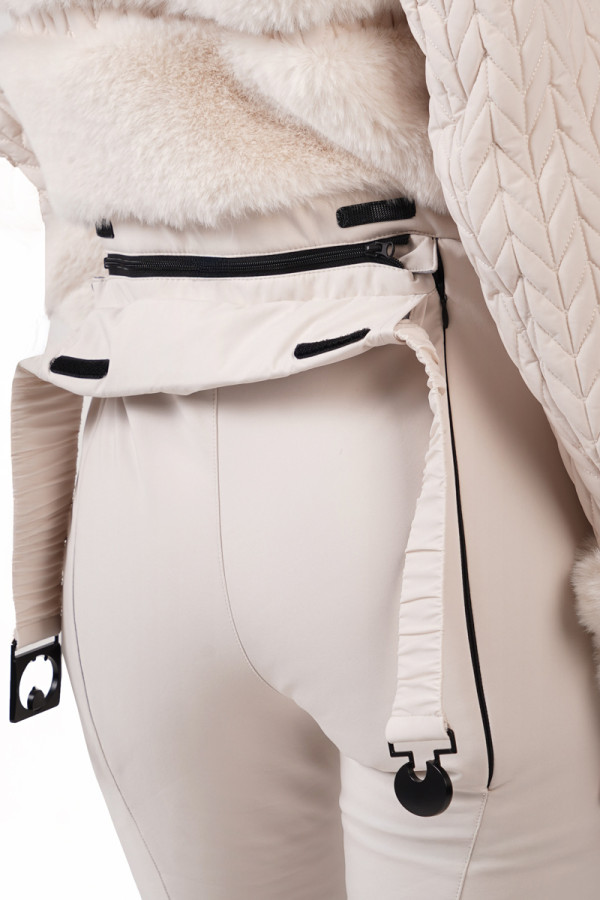 Жіночий гірськолижний комбінезон Freever NF 21615 бежевий, Фото №7- freever.ua