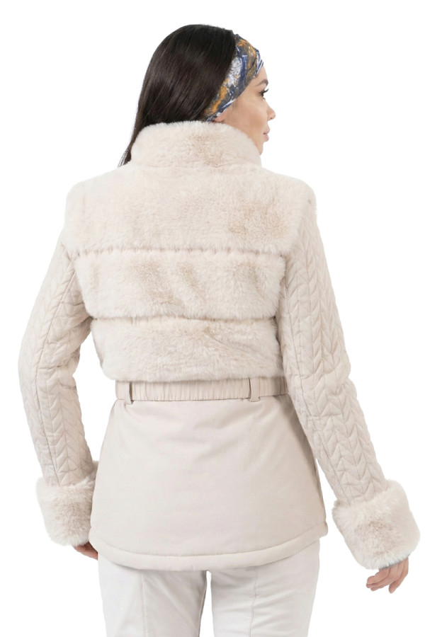 Жіноча гірськолижна куртка Freever NF 21616 бежева, Фото №3- freever.ua