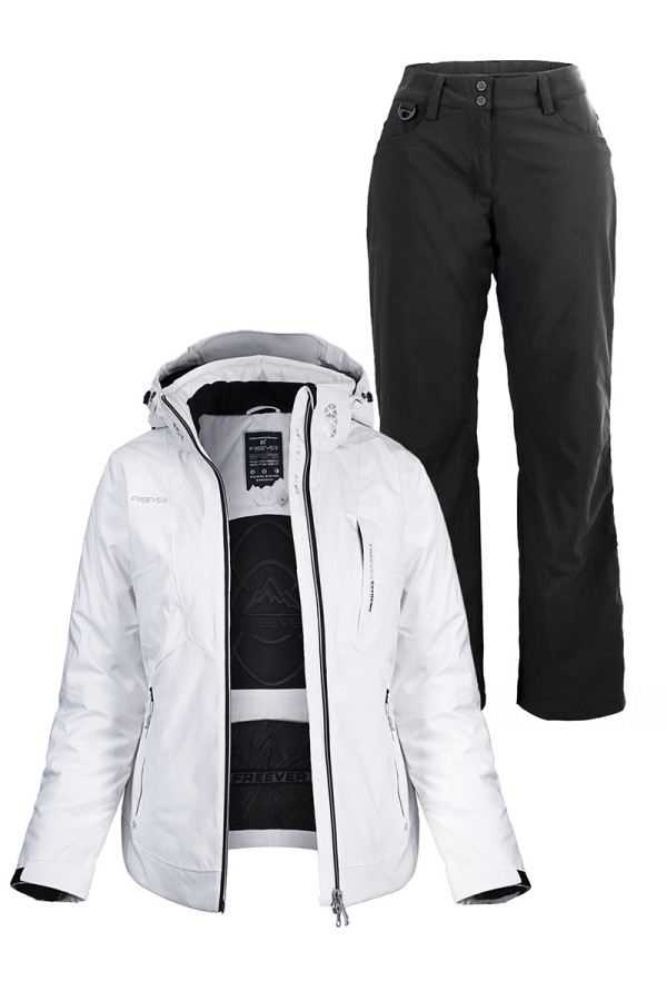 Жіночий лижний костюм FREEVER 21618-531 білий - freever.ua