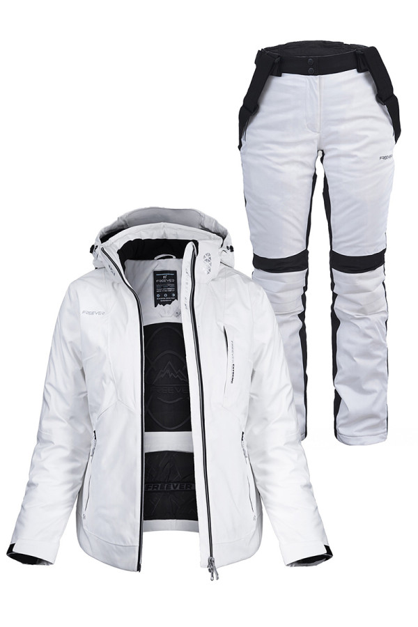 Женский лыжный костюм FREEVER 21618-030 белый - freever.ua