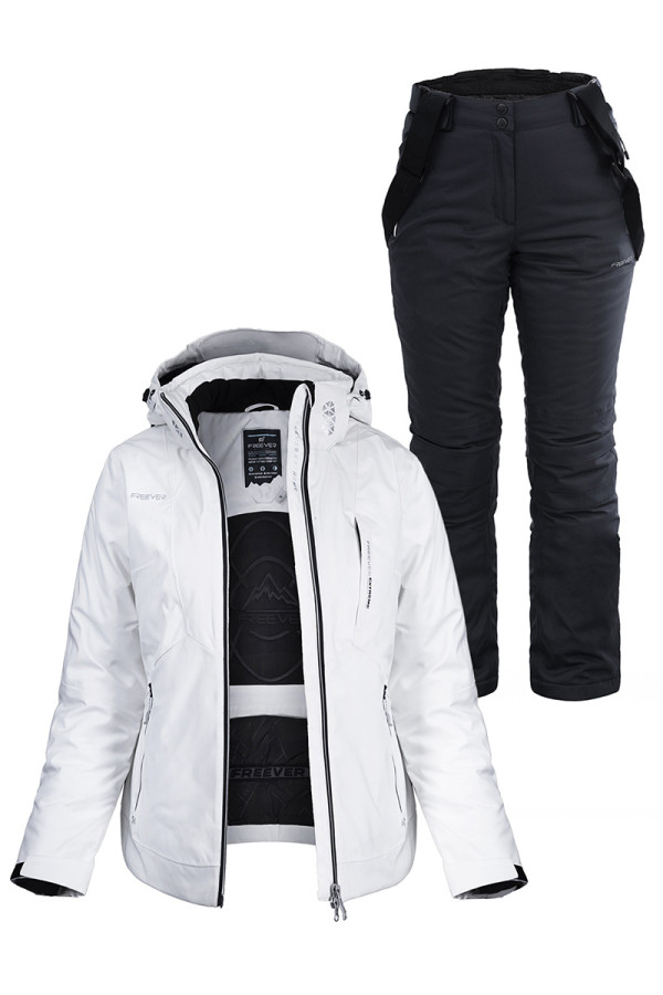 Женский лыжный костюм FREEVER 21618-031 белый - freever.ua