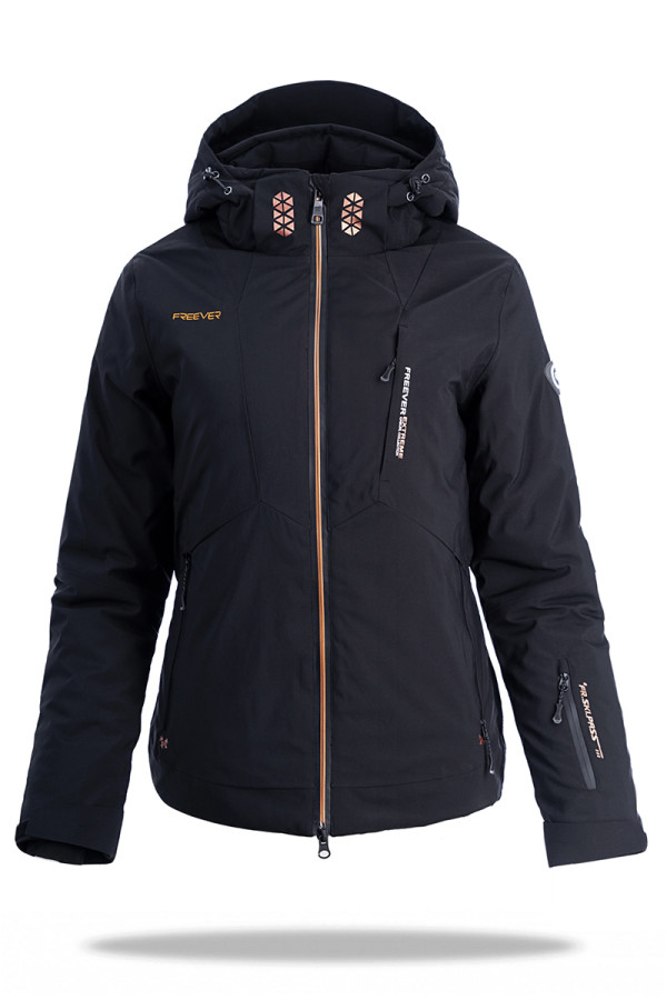 Гірськолижна куртка жіноча Freever WF 21618 чорна - freever.ua