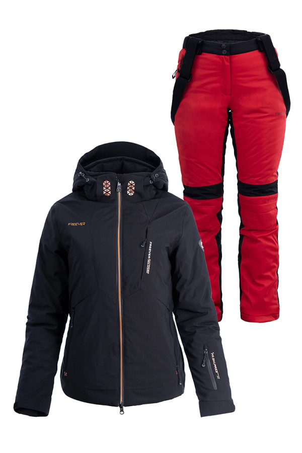 Женский лыжный костюм FREEVER 21618-034 черный - freever.ua