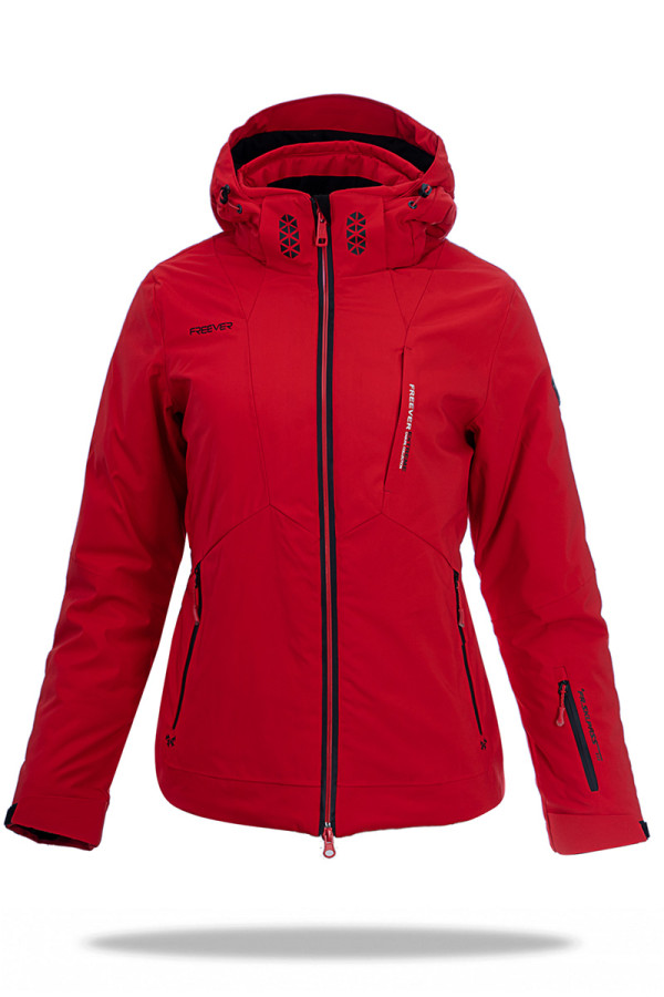 Гірськолижна куртка жіноча Freever WF 21618 червона, Фото №2 - freever.ua